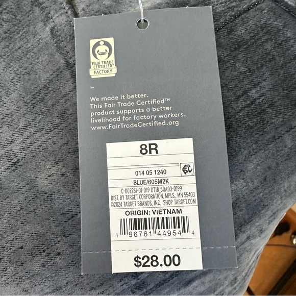 NWT Universal Thread Wide Leg Denim Pants - Dark Blue - Picture 6 of 6